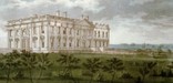 Engraving of the White House by William Strickland in 1814 (Library of Congress Prints and Photographs Division)